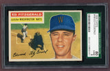 1956 Topps Baseball #198 Ed Fitzgerald Senators SGC 6 EX-MT 518464