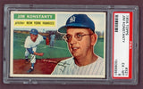 1956 Topps Baseball #321 Jim Konstanty Yankees PSA 6 EX-MT 518466