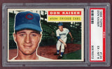 1956 Topps Baseball #124 Don Kaiser Cubs PSA 6 EX-MT Gray 518472