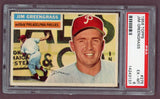 1956 Topps Baseball #275 Jim Greengrass Phillies PSA 6 EX-MT 518491