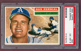 1956 Topps Baseball #045 Gus Zernial A's PSA 6 EX-MT White 518505