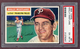 1956 Topps Baseball #081 Wally Westlake Phillies PSA 6 EX-MT Gray 518508