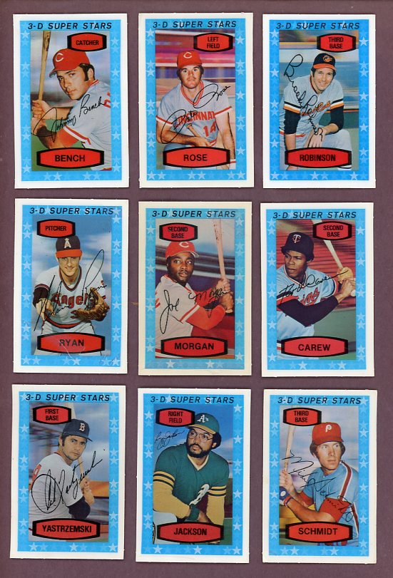 1975 Kelloggs Baseball Complete Set Ryan Schmidt Bench 518577