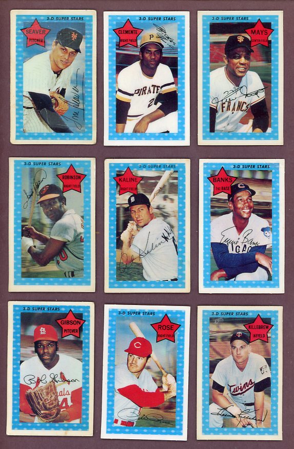 1971 Kelloggs Baseball Complete Set Clemente Mays Banks 518584