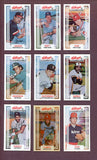 1983 Kelloggs Baseball Complete Set Brett Ryan Henderson 518590