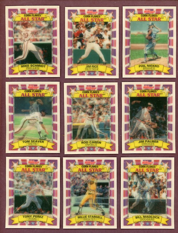 1992 Kelloggs Baseball Complete Set EX-MT Schmidt Seaver Carew 518593