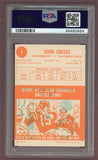 1963 Topps Football #001 John Unitas Colts PSA 5 EX 518607