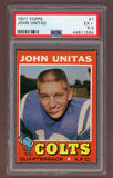 1971 Topps Football #001 John Unitas Colts PSA 5.5 EX+ 518618