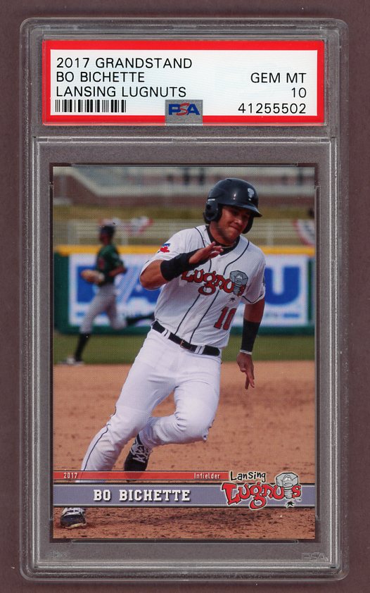 2017 Grandstand #010 Bo Bichette Lugnuts PSA 10 GEM MINT 518621