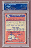 1973 Topps Football #455 John Unitas Chargers PSA 9 MINT 518622