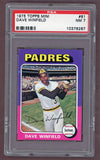 1975 Topps Mini Baseball #061 Dave Winfield Padres PSA 7 NM 518624