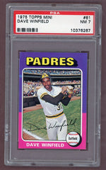 1975 Topps Mini Baseball #061 Dave Winfield Padres PSA 7 NM 518624