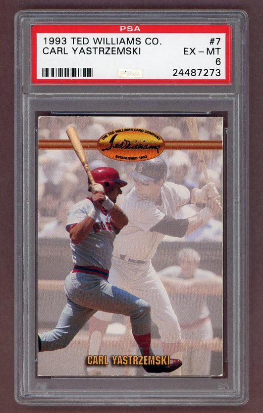 1993 Ted Williams Co. #007 Carl Yastrzemski Red Sox PSA 6 EX-MT 518626