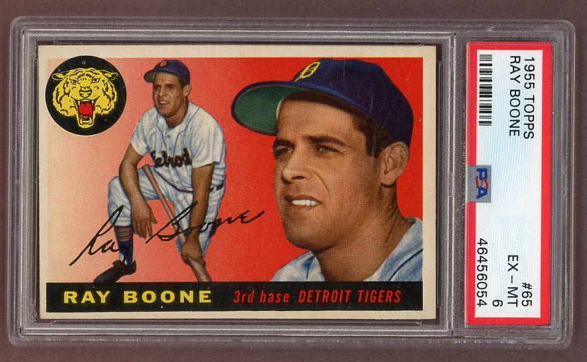 1955 Topps Baseball #065 Ray Boone Tigers PSA 6 EX-MT 518631