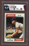 1974 Topps Baseball #215 Al Kaline Tigers HGA 6 EX-MT 518632