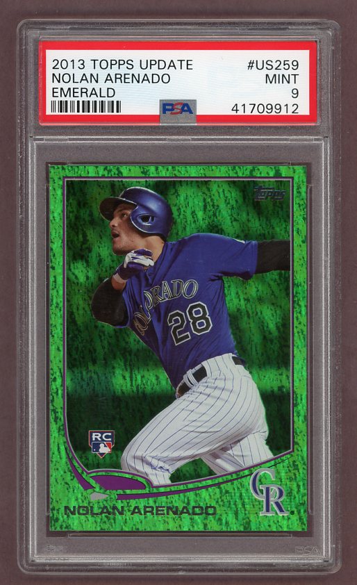 2013 Topps Update #259 Nolan Arenado Rockies PSA 9 MINT Emerald 518641