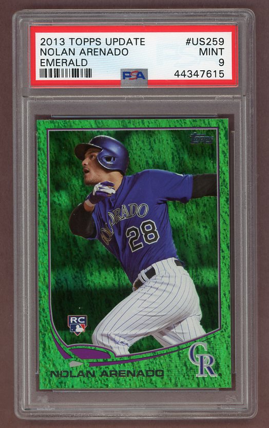 2013 Topps Update #259 Nolan Arenado Rockies PSA 9 MINT Emerald 518642