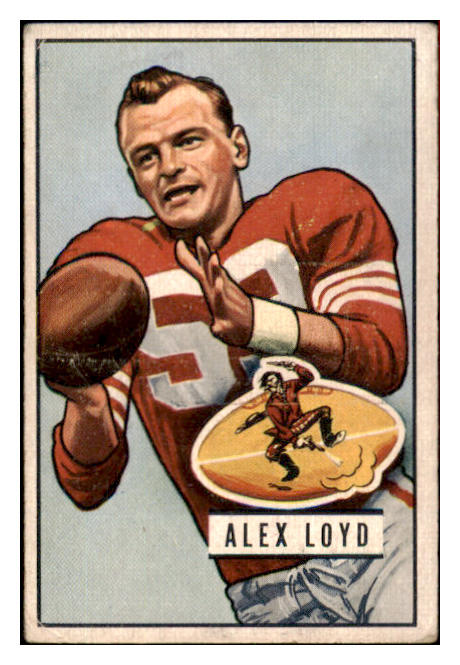 1951 Bowman Football #031 Alex Loyd 49ers VG 518659