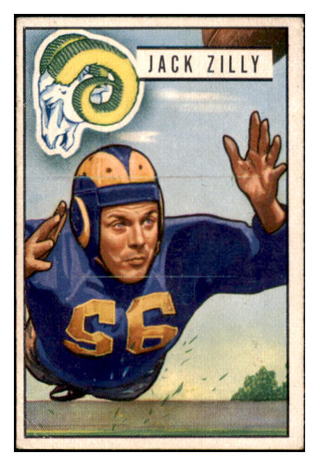 1951 Bowman Football #078 Jack Zilly Rams VG-EX 518660