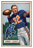 1951 Bowman Football #015 Johnny Lujack Bears EX 518662