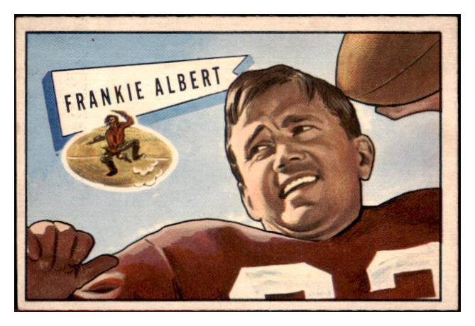 1952 Bowman Small Football #005 Frank Albert 49ers VG-EX/EX 518666