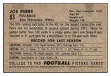 1952 Bowman Small Football #083 Joe Perry 49ers EX 518674