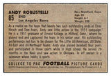 1952 Bowman Small Football #085 Andy Robustelli Rams EX 518675