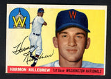 1955 Topps Baseball #124 Harmon Killebrew Senators Good trimmed 518683