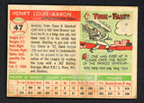 1955 Topps Baseball #047 Hank Aaron Braves Good 518685