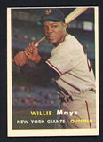 1957 Topps Baseball #010 Willie Mays Giants EX oc 518692