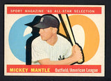 1960 Topps Baseball #563 Mickey Mantle A.S. Yankees EX-MT 518693