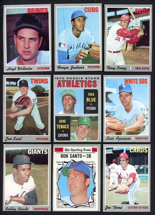 1970 Topps Set Lot 470 Diff EX-MT Perez Jenkins 518696