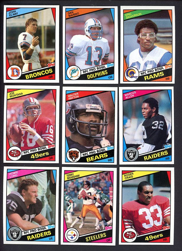 1984 Topps Football Complete Set EX-MT/NR-MT Elway Marino 518706