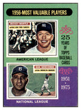 1975 Topps Baseball #194 Mickey Mantle Don Newcombe EX-MT 518712