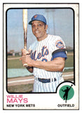 1973 Topps Baseball #305 Willie Mays Mets VG-EX 518715