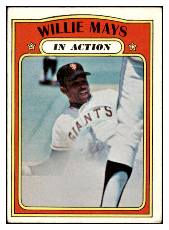 1972 Topps Baseball #050 Willie Mays IA Giants VG-EX 518719