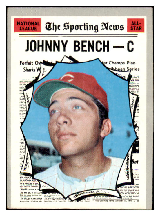 1970 Topps Baseball #464 Johnny Bench A.S. Reds VG-EX 518726