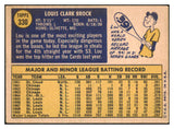 1970 Topps Baseball #330 Lou Brock Cardinals VG-EX 518733