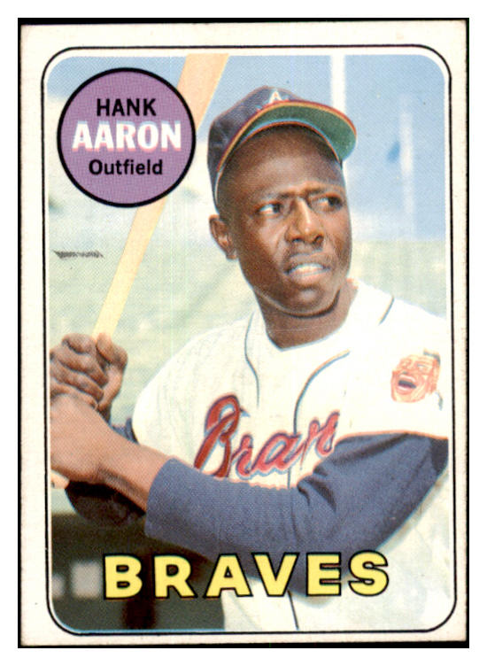 1969 Topps Baseball #100 Hank Aaron Braves EX-MT 518737