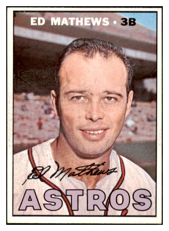 1967 Topps Baseball #166 Eddie Mathews Astros NR-MT 518741