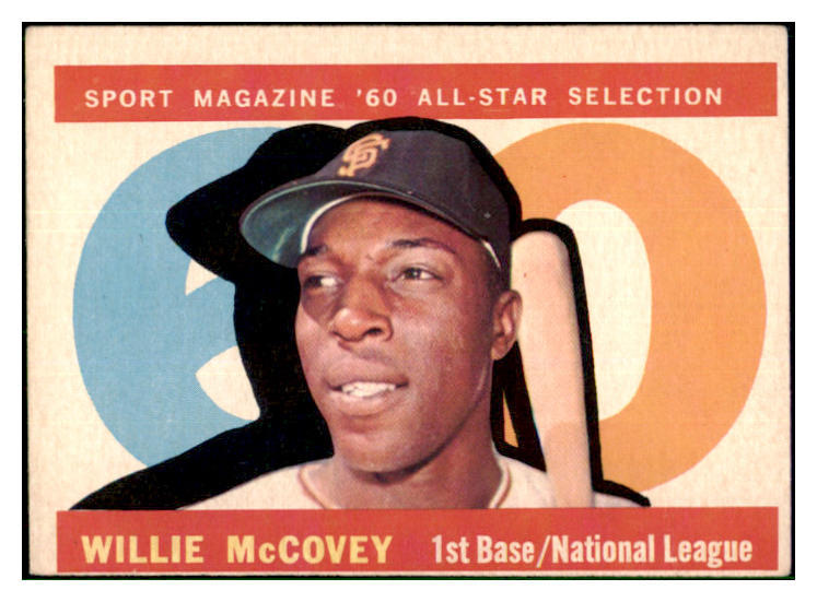 1960 Topps Baseball #554 Willie McCovey A.S. Giants VG-EX 518758