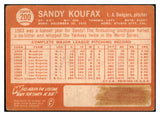 1964 Topps Baseball #200 Sandy Koufax Dodgers Fair 518763