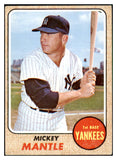 1968 Topps Baseball #280 Mickey Mantle Yankees VG-EX 518798