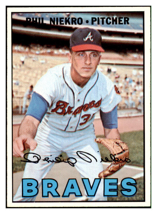 1967 Topps Baseball #456 Phil Niekro Braves EX-MT 518809