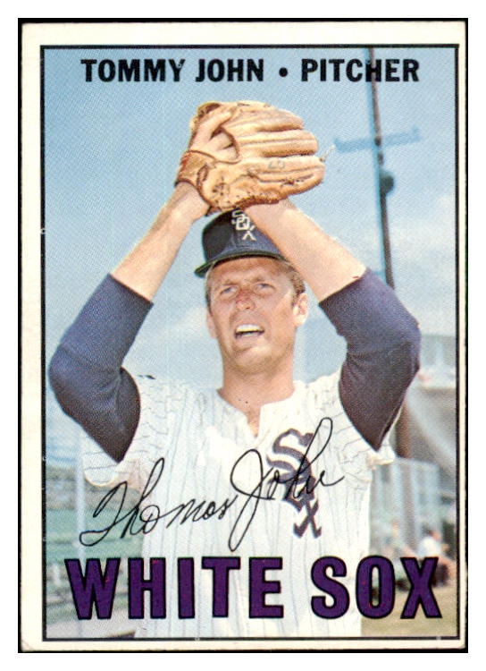 1967 Topps Baseball #609 Tommy John White Sox EX+/EX-MT 518813