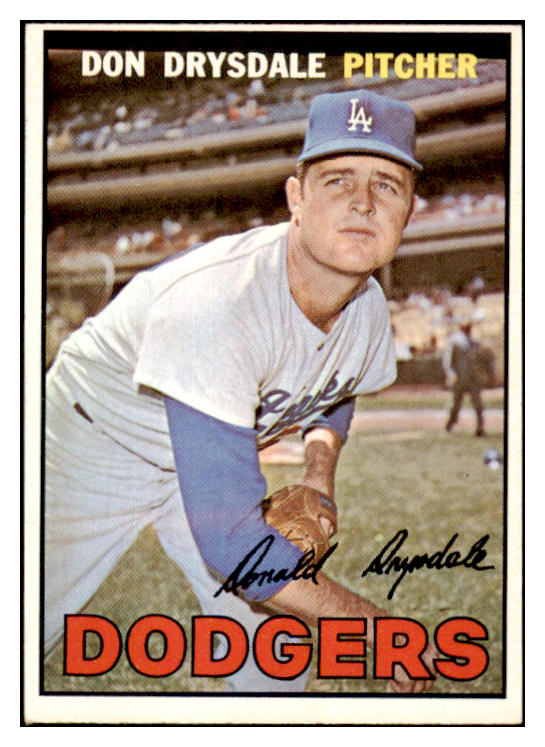 1967 Topps Baseball #055 Don Drysdale Dodgers EX-MT 518817