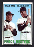 1967 Topps Baseball #423 Willie Mays Willie McCovey VG-EX 518820