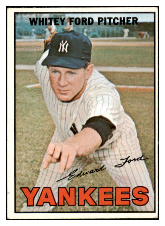 1967 Topps Baseball #005 Whitey Ford Yankees EX+/EX-MT 518824