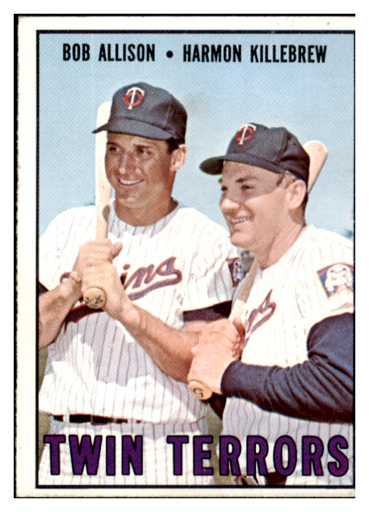 1967 Topps Baseball #334 Harmon Killebrew Bob Allison EX 518825