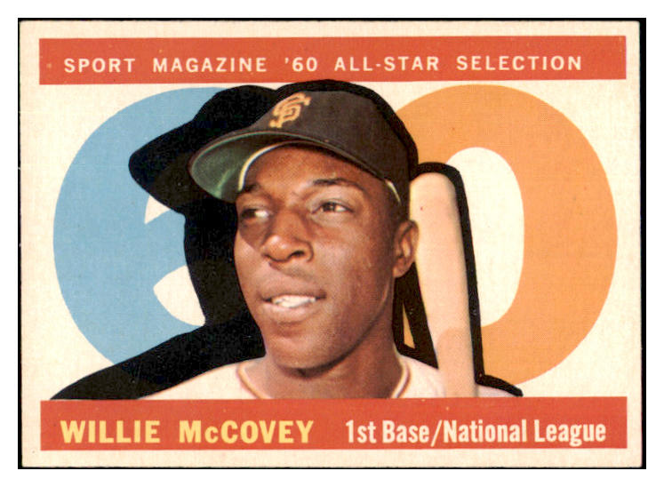 1960 Topps Baseball #554 Willie McCovey A.S. Giants NR-MT 518860